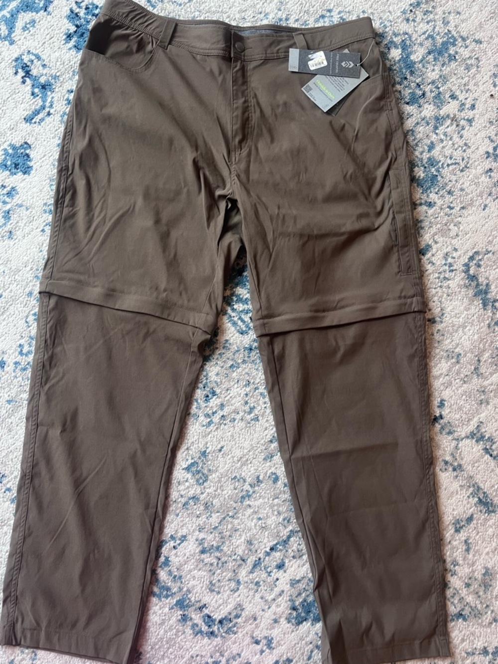 Free Country Men's Zip-Off Cargo Pants - Dark Brown